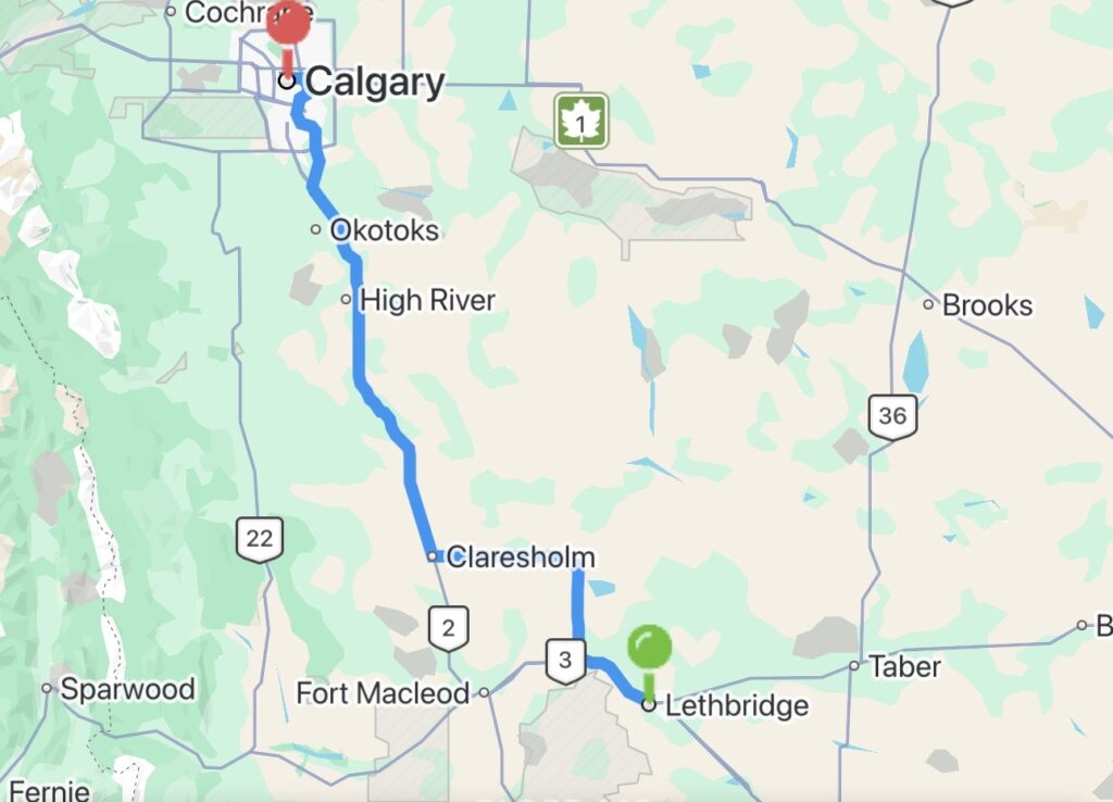 lethbridge to calgary carpool