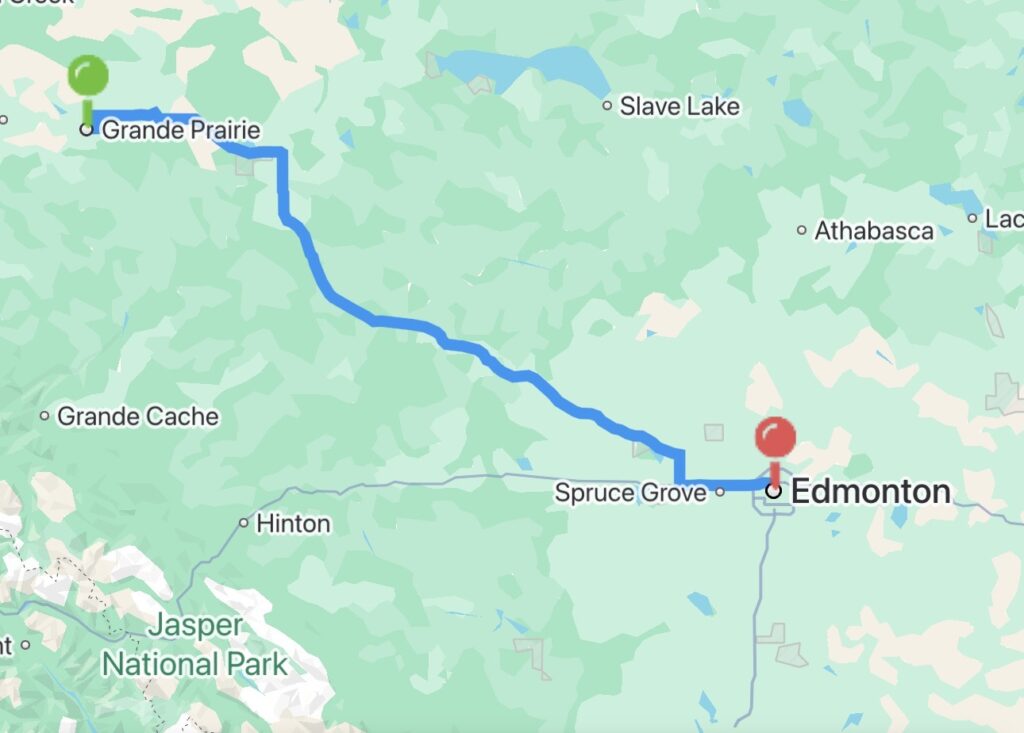 Grande Prairie to Edmonton Carpool and Rideshare | CoTravel 8 grand praire to edmonton carpool