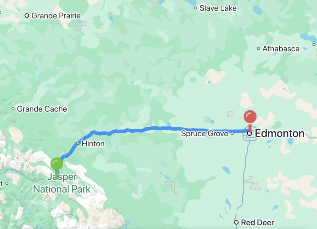 jasper to edmonton carpool