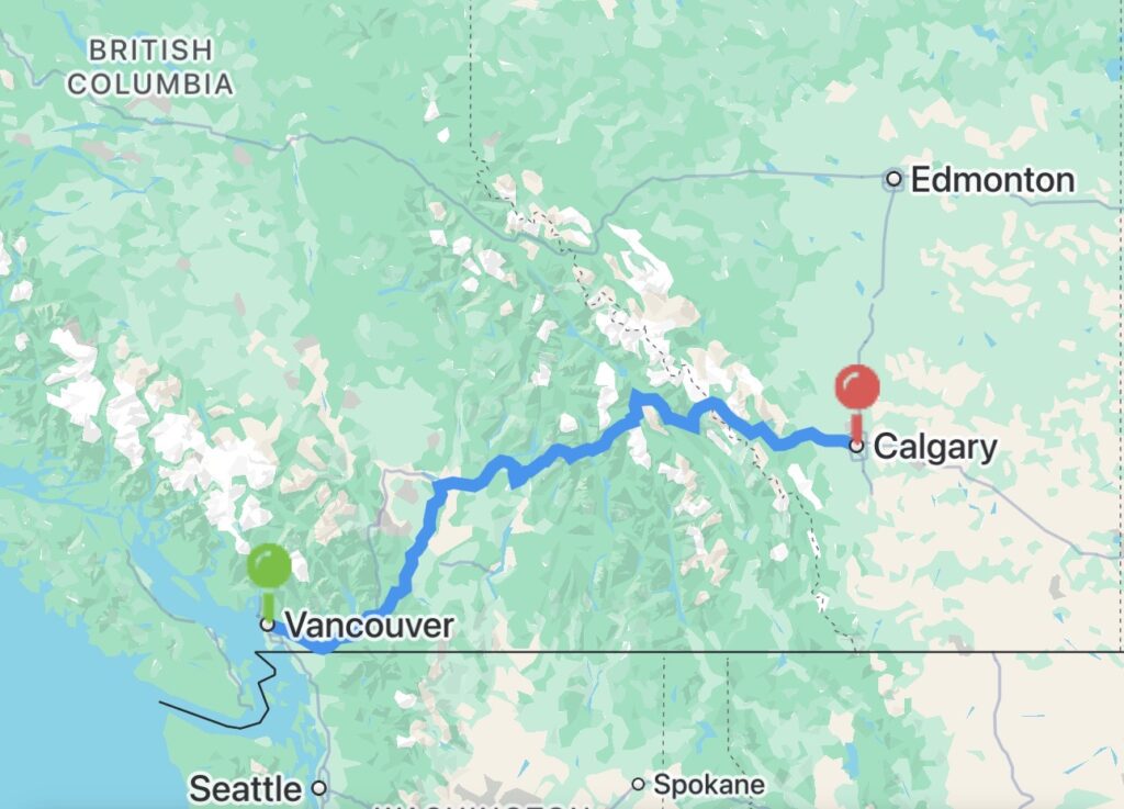 vancouver to calgary carpool