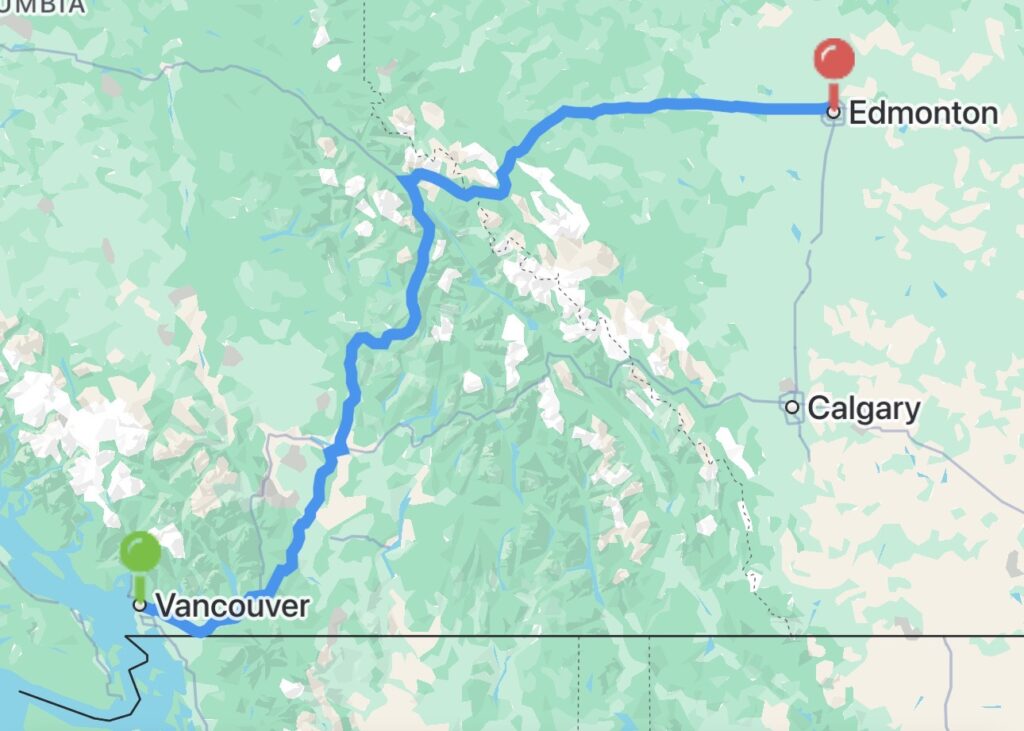 vancouver to edmonton carpool