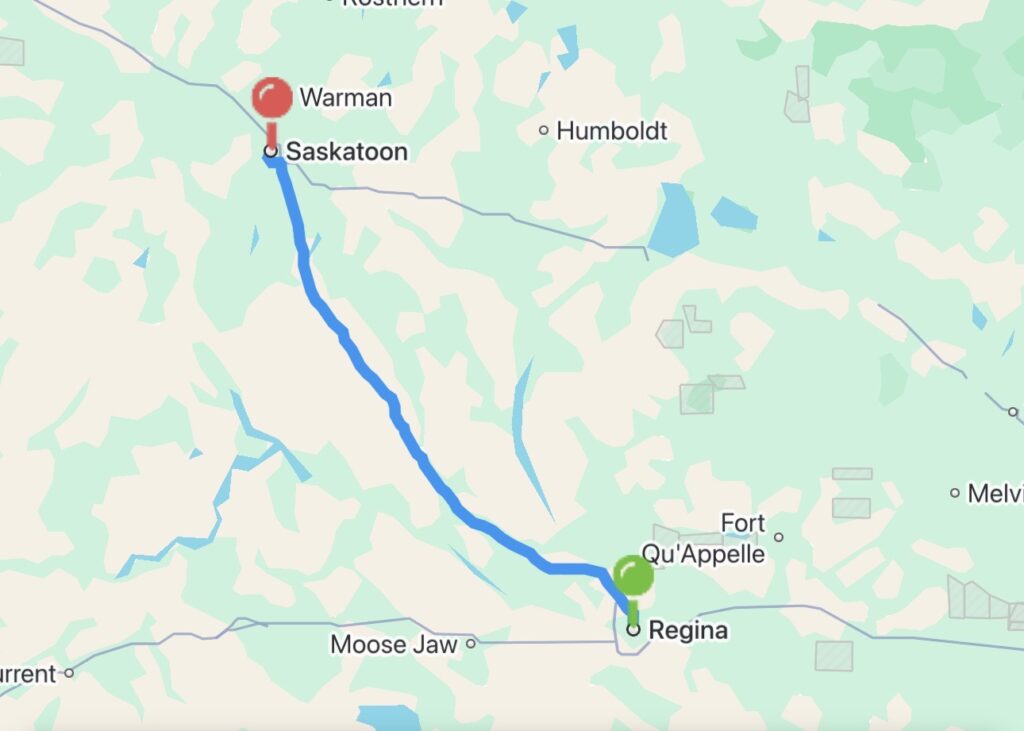 regina to saskatoon carpool