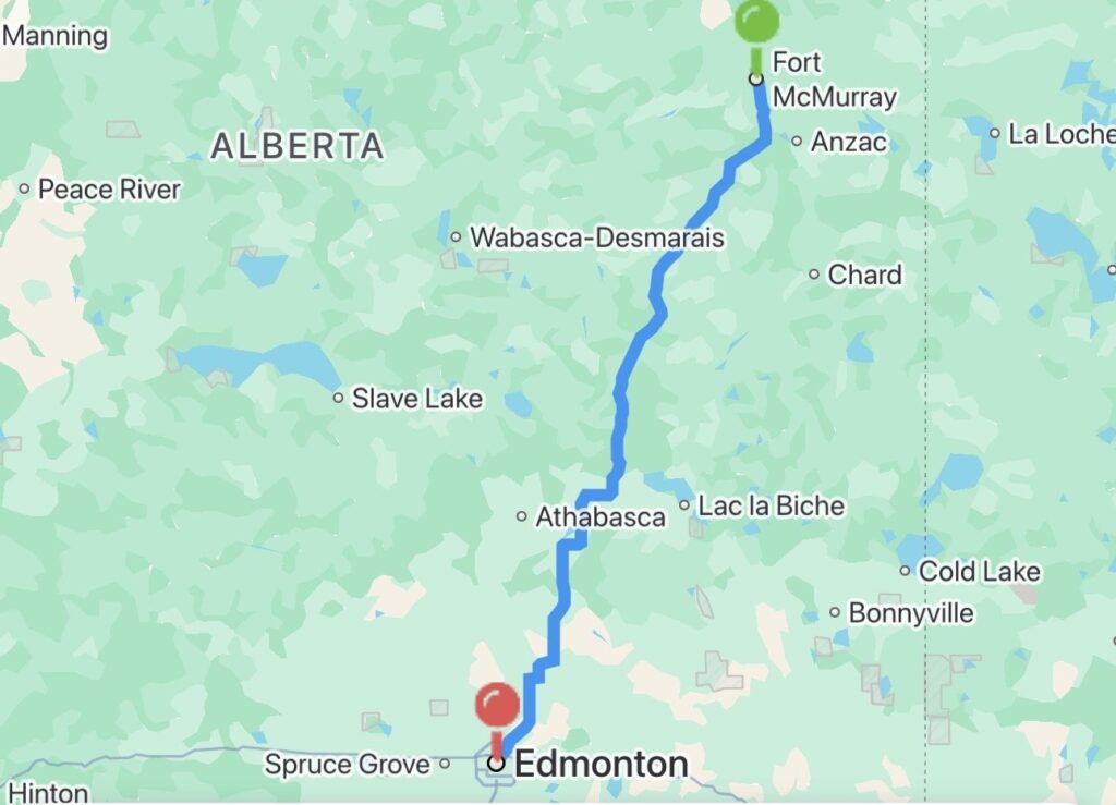 fort mcmurray to edmonton