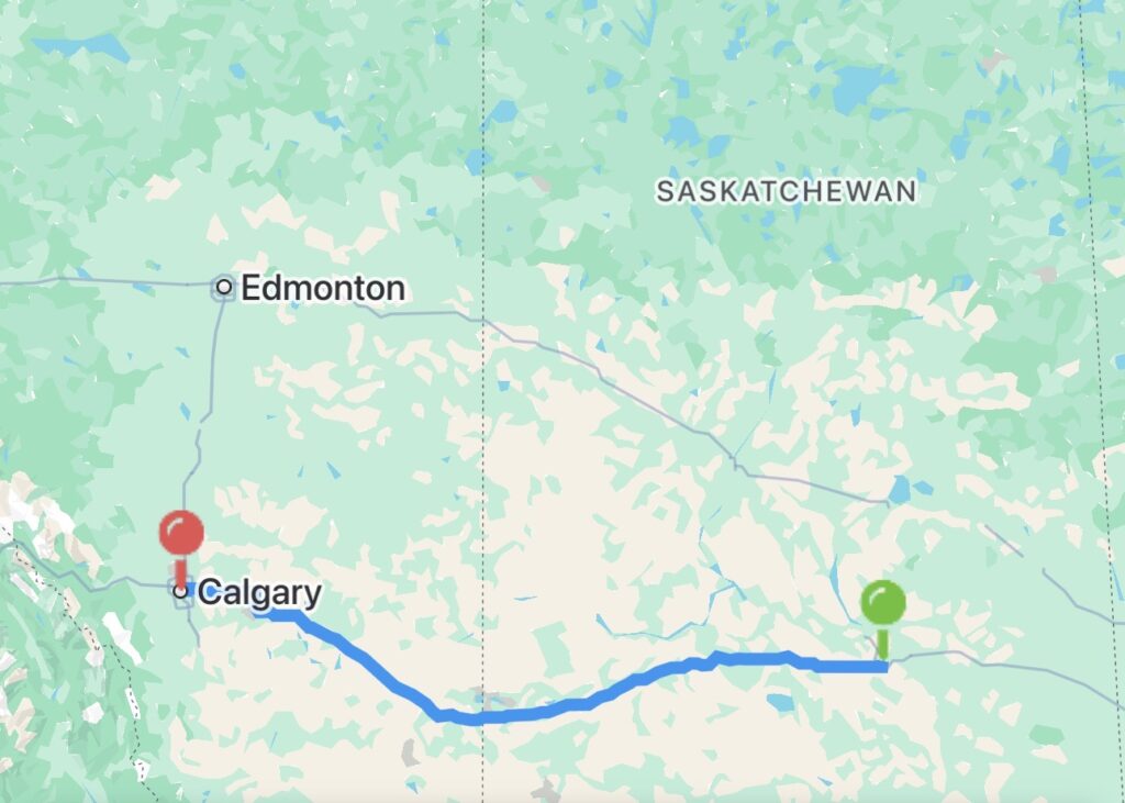 regina to calgary